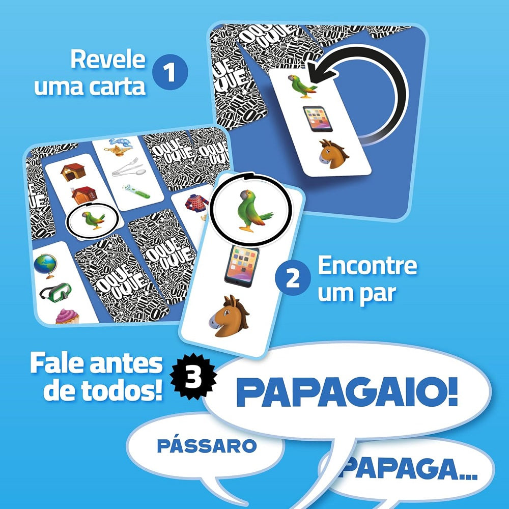 Jogo de Cartas O Que O Quê - PaperGames