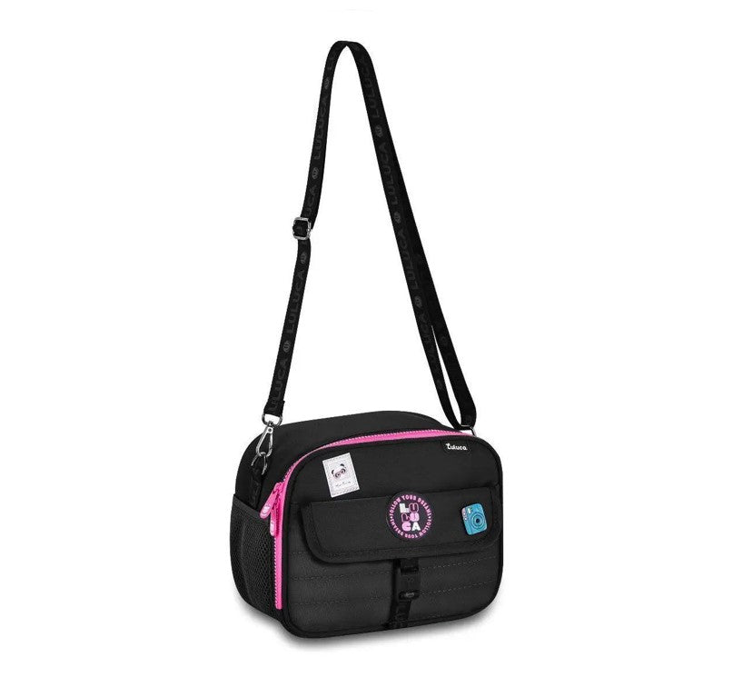 Kit Mala Escolar Luluca Rodinhas 360 Lancheira e Estojo