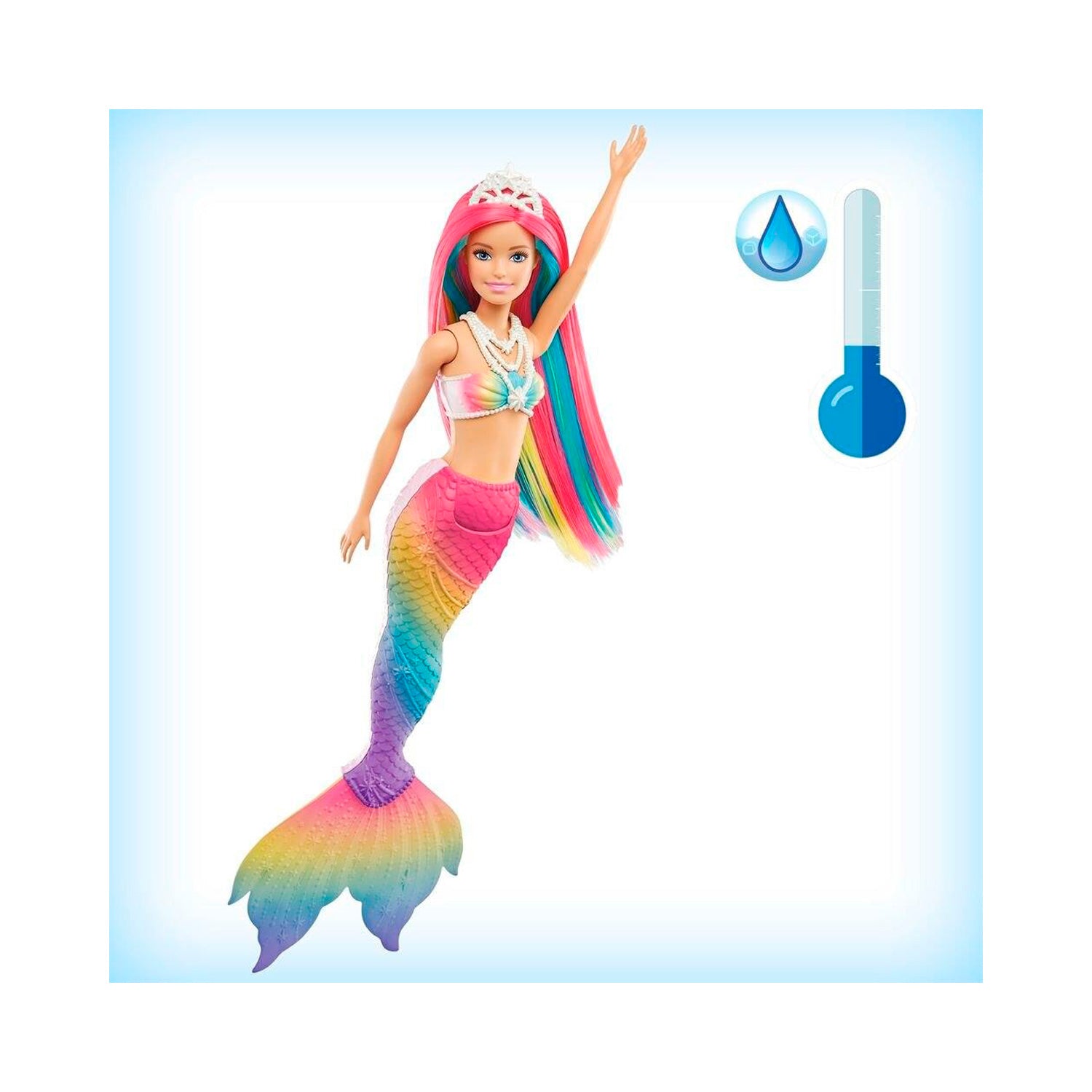 Boneca Barbie Dreamtopia Sereia Muda de Cor Mattel GTF89