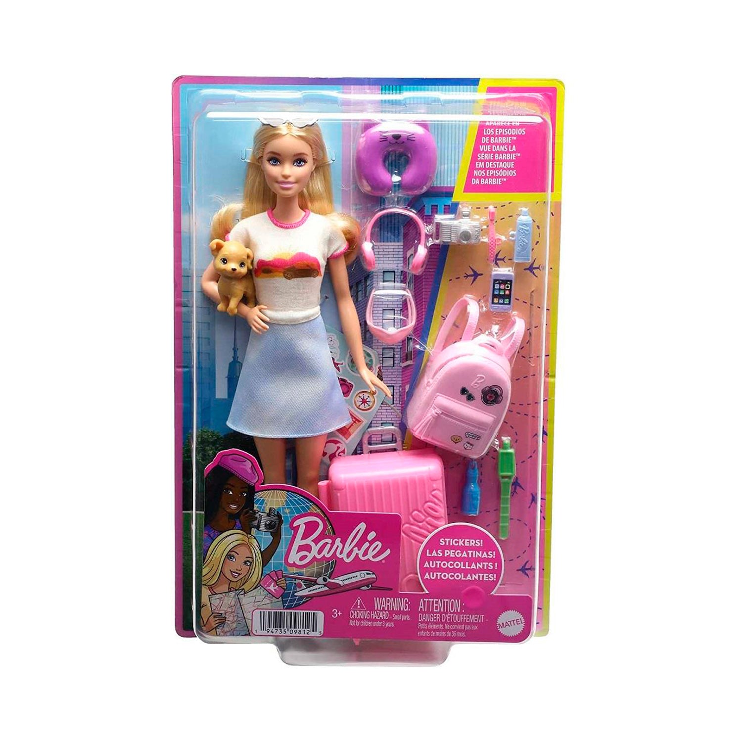 Boneca Barbie Malibu Viajante HJ18 - Mattel