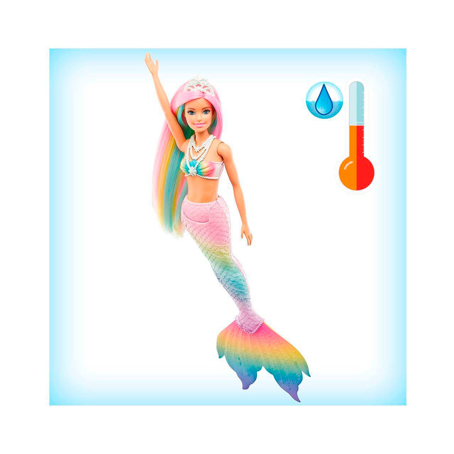 Boneca Barbie Dreamtopia Sereia Muda de Cor Mattel GTF89
