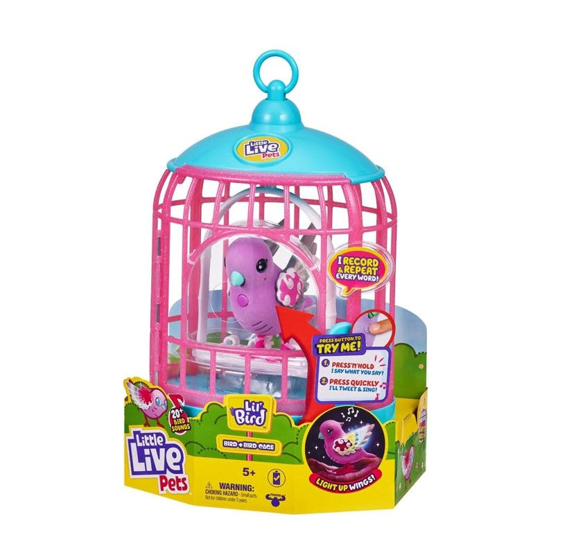 Little Live Pets Passarinho Na Gaiola - Fun