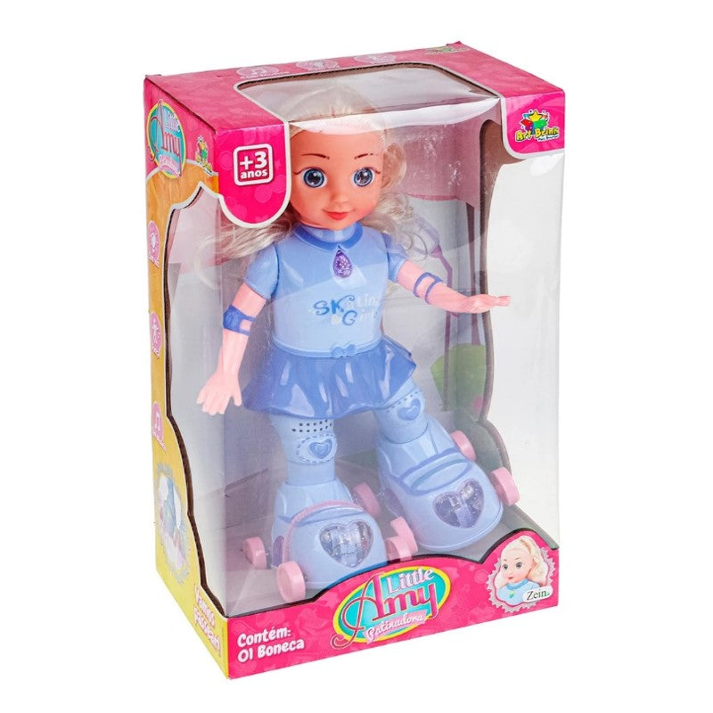 Boneca Amy Patinadora com Luz e Som - ZEIN