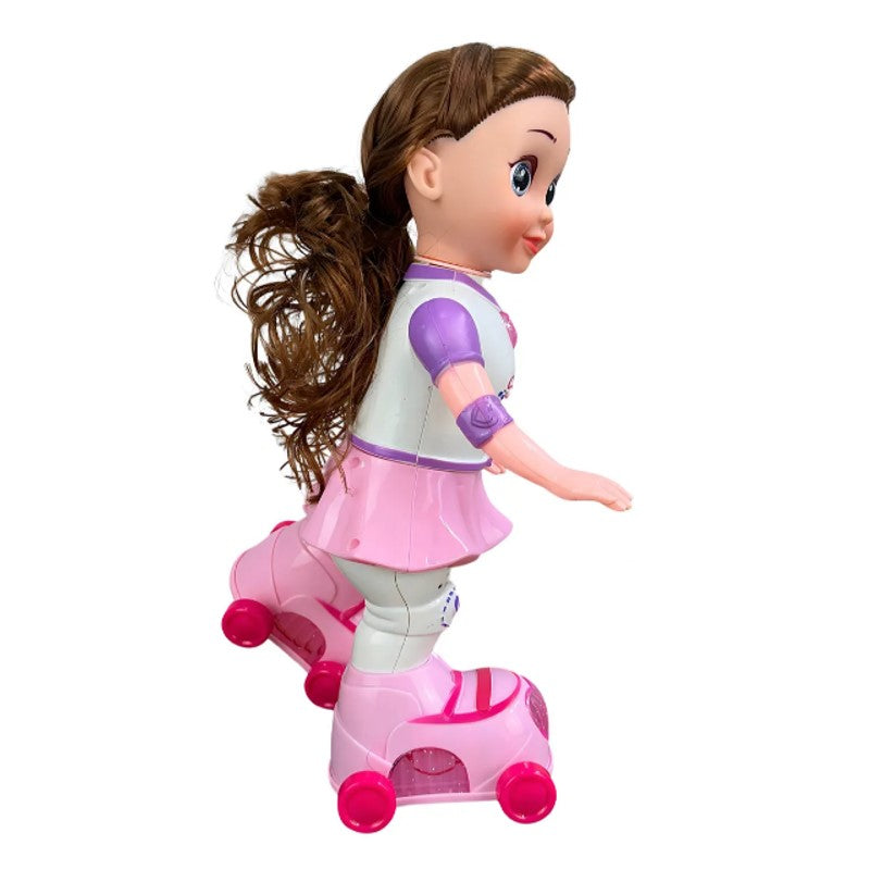 Boneca Amy Patinadora com Luz e Som - ZEIN