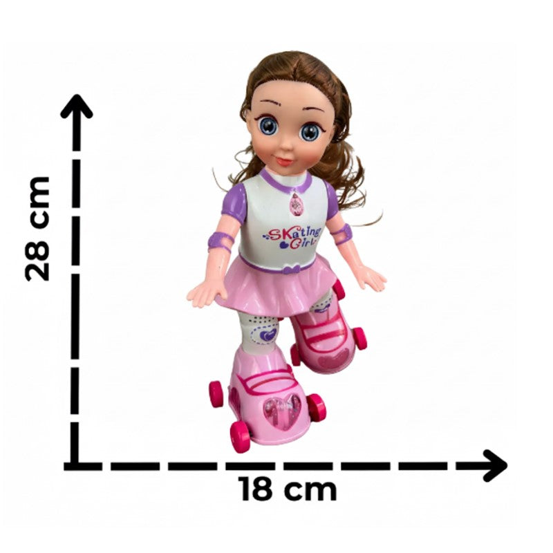 Boneca Amy Patinadora com Luz e Som - ZEIN