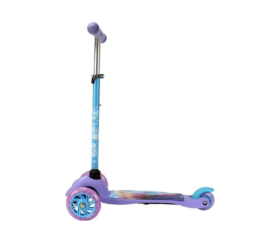 Patinete Infantil 3 Rodas Ajustavel com Led Disney Frozen