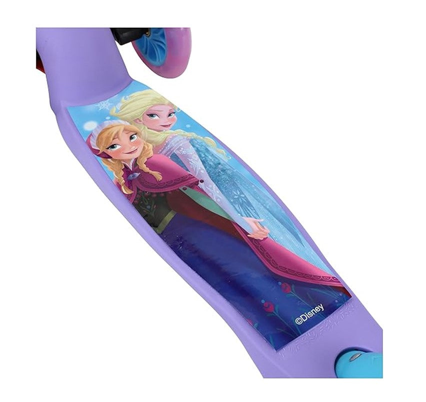Patinete Infantil 3 Rodas Ajustavel com Led Disney Frozen