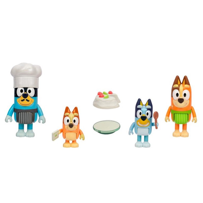 Kit com 4 Bonecos Bluey com Família - Candide