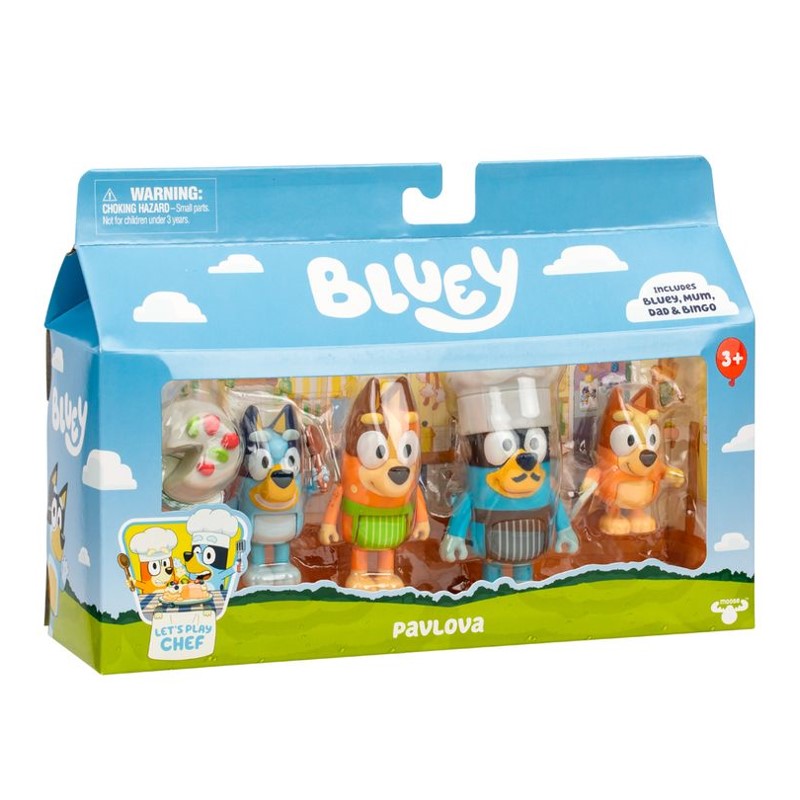 Kit com 4 Bonecos Bluey com Família - Candide