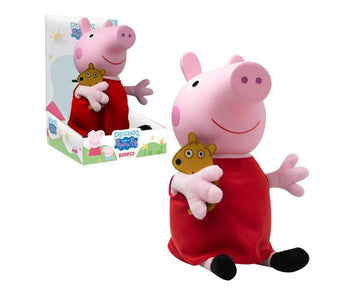 Pelúcia Boneca Peppa Pig Com Teddy - NovaBrink