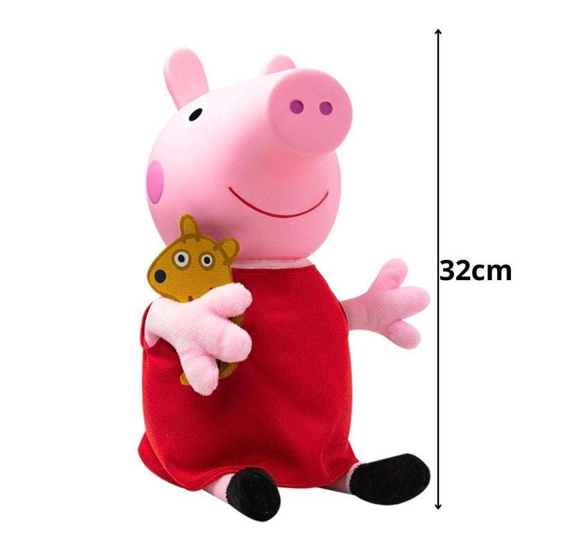 Pelúcia Boneca Peppa Pig Com Teddy - NovaBrink