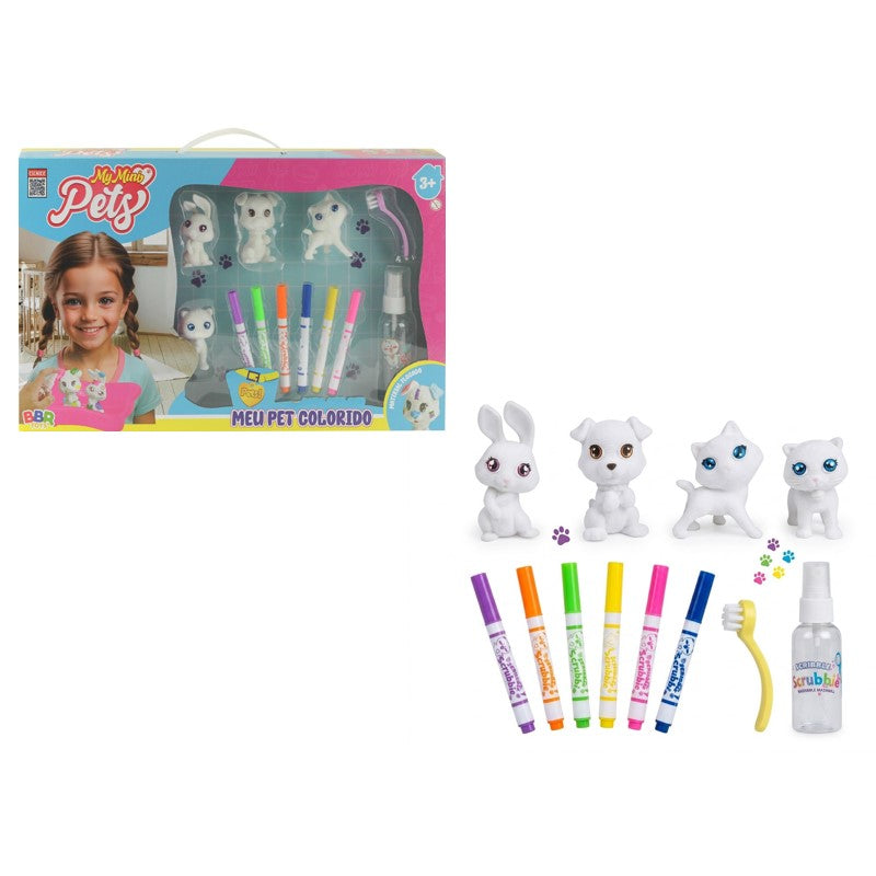 Kit Meu Pet Colorido Pinte, Lave e Brinque - BBR
