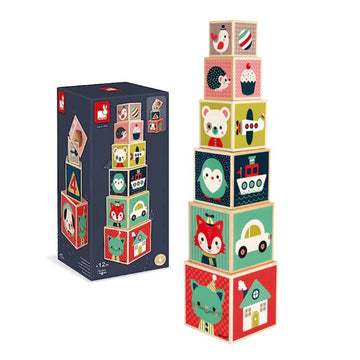 Jogo Pirâmide de 6 Blocos Baby Forest - Janod