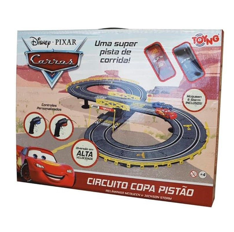 Pista Elétrica Carros Disney Copa Pistão - Toyng