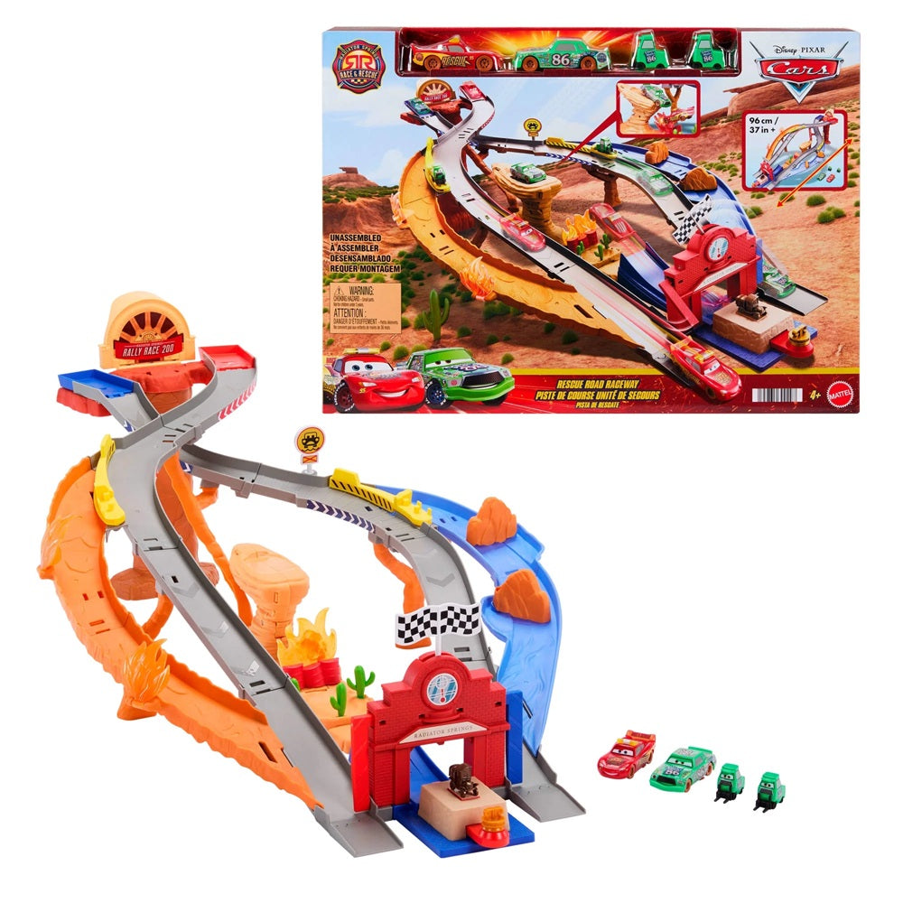 Disney Pixar Carros Pista Corrida e Resgate - Mattel
