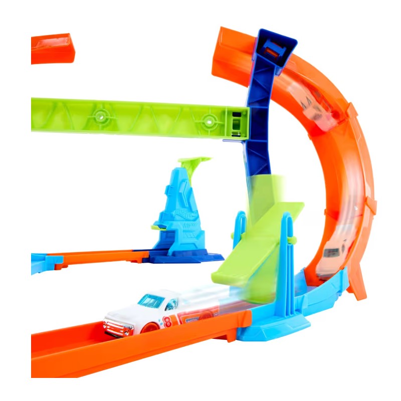 Pista de acrobacias Hot Wheels Corkscrew Jump Champion - Mattel