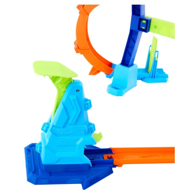 Pista de acrobacias Hot Wheels Corkscrew Jump Champion - Mattel
