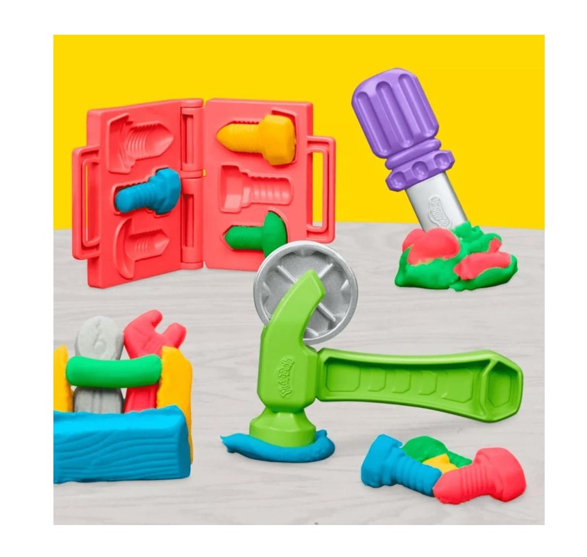 Massinha Play-Doh Mesa de Ferramentas Coloridas - Hasbro