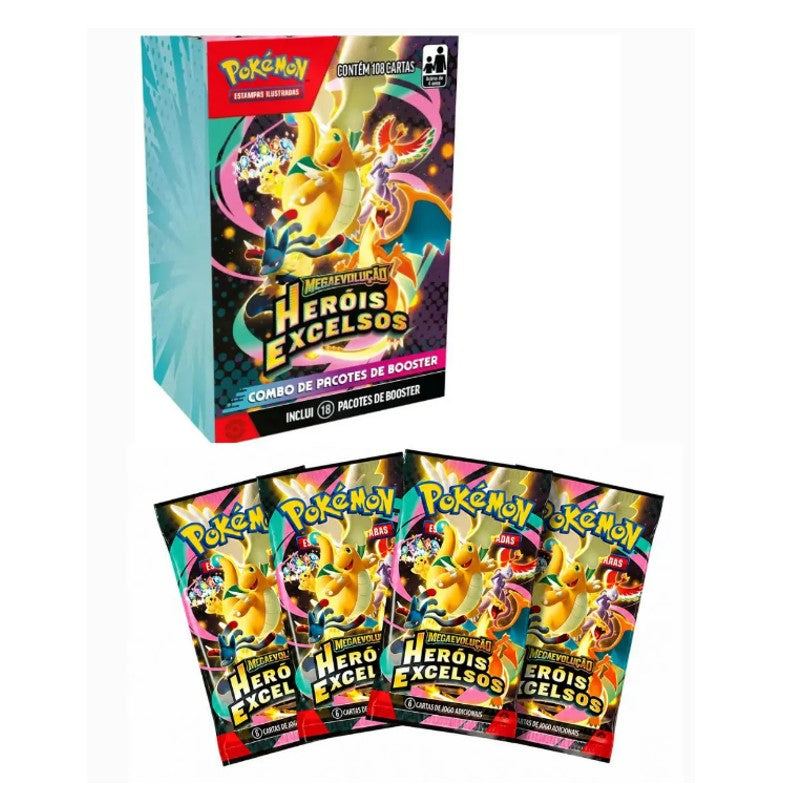 Combo De Booster Pokémon Heróis Excelsos PT - Galápagos