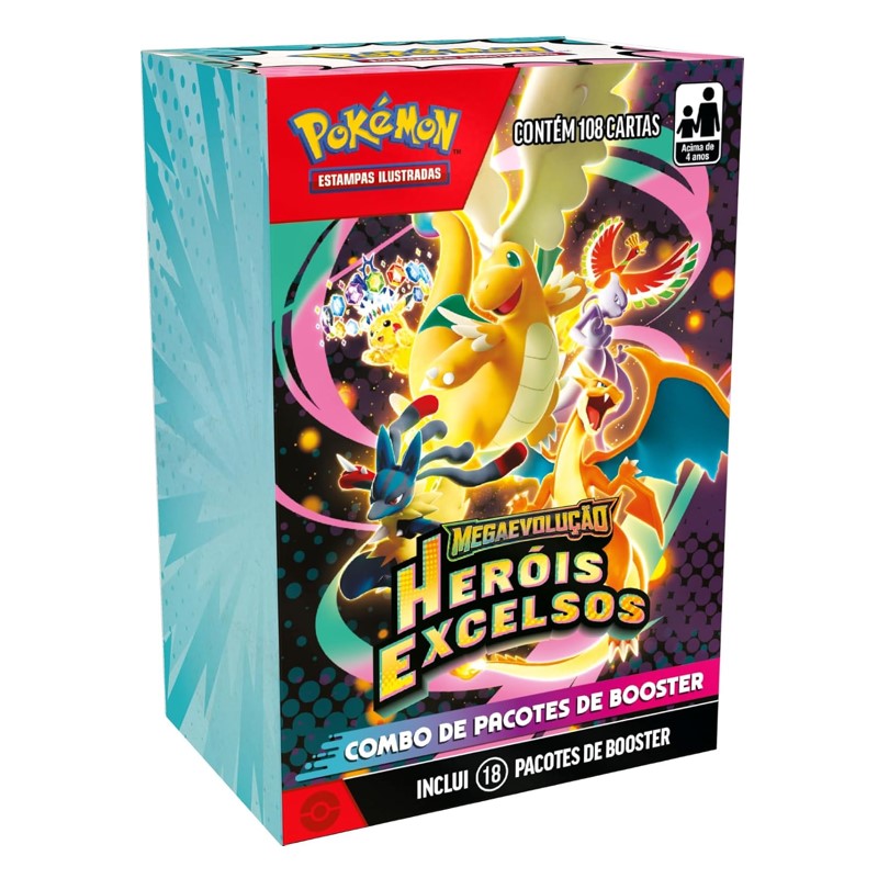Combo De Booster Pokémon Heróis Excelsos PT - Galápagos