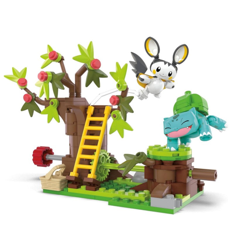 Pokémon Mega Construx Bosque Emolga E Bulbasaur - MATTEL