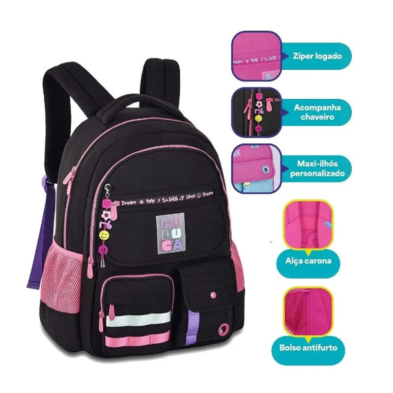 Mochila de Costas Colorida Luluca - Clio LU24600