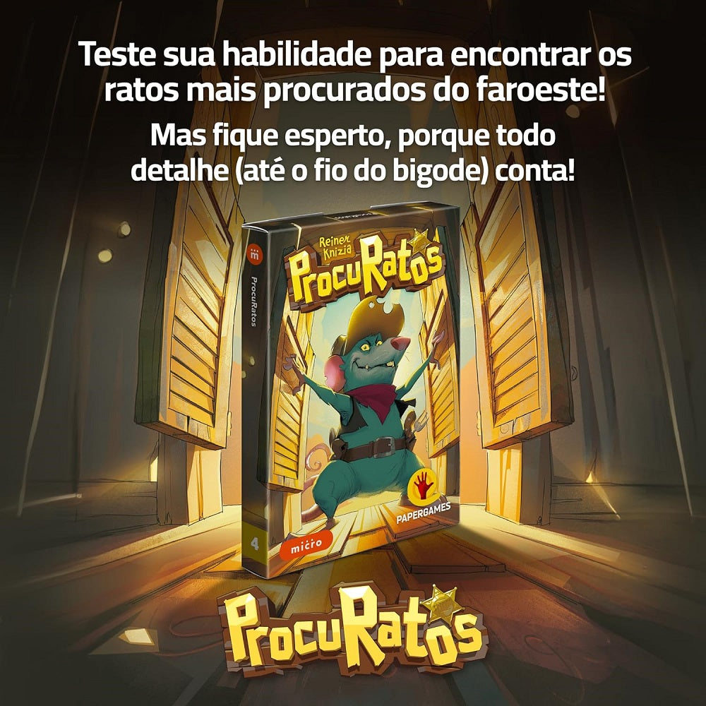 Jogo de Cartas ProcuRatos - Paper Games