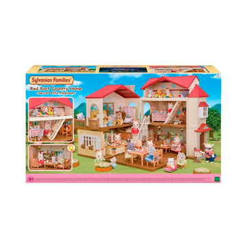 Sylvanian Families - Casa Telhado Vermelho Com Sótão