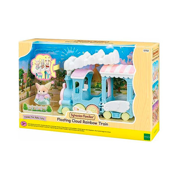 Sylvanian Families - Trem Arco-Íris Flutuando na Nuvem