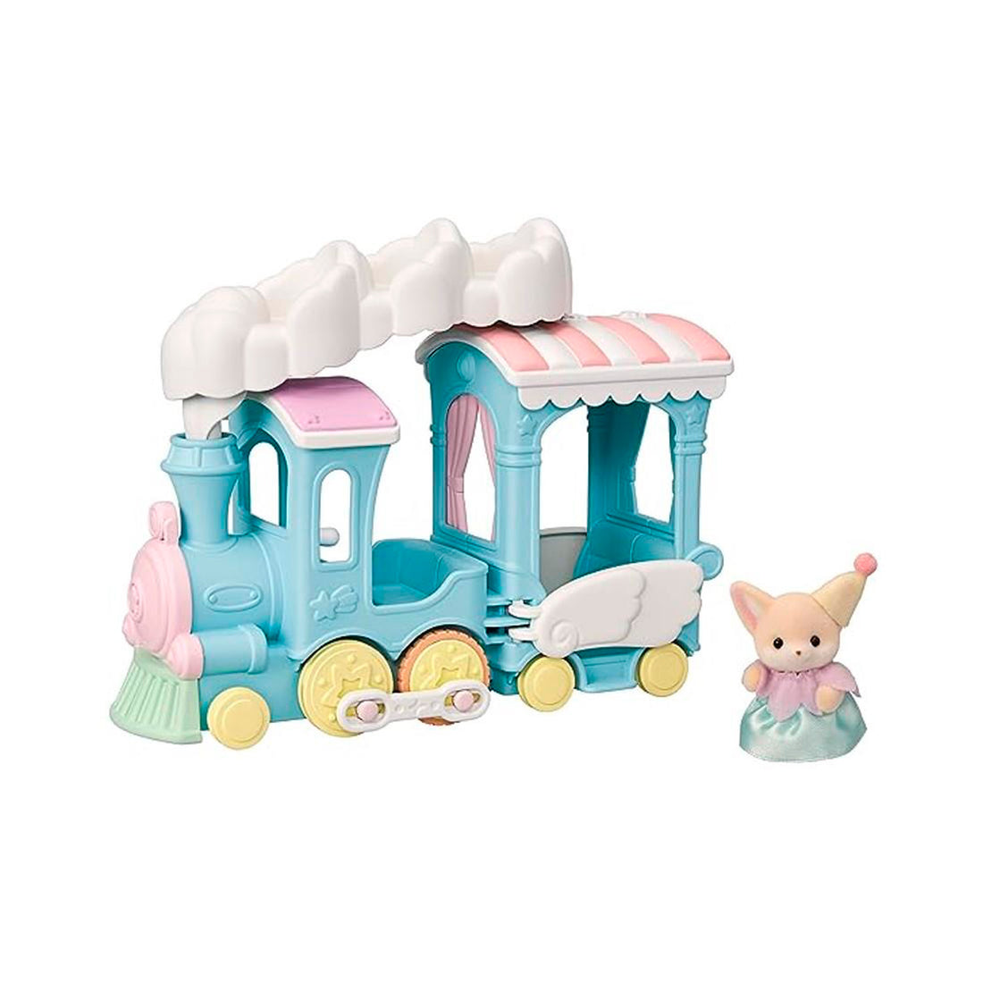 Sylvanian Families - Trem Arco-Íris Flutuando na Nuvem