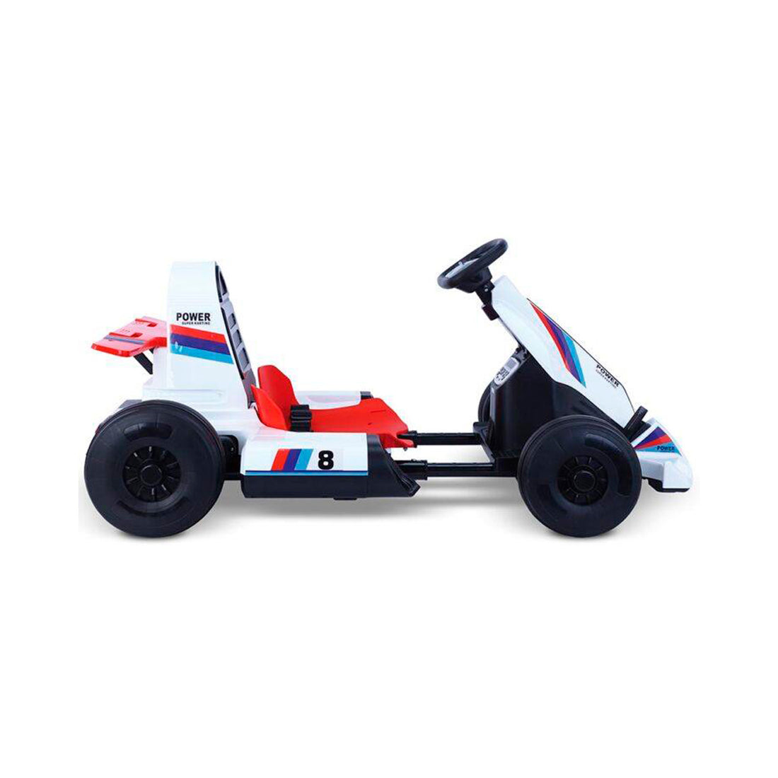 Mini Kart Infantil Elétrico R/C Brinquedos Bandeirante Branco