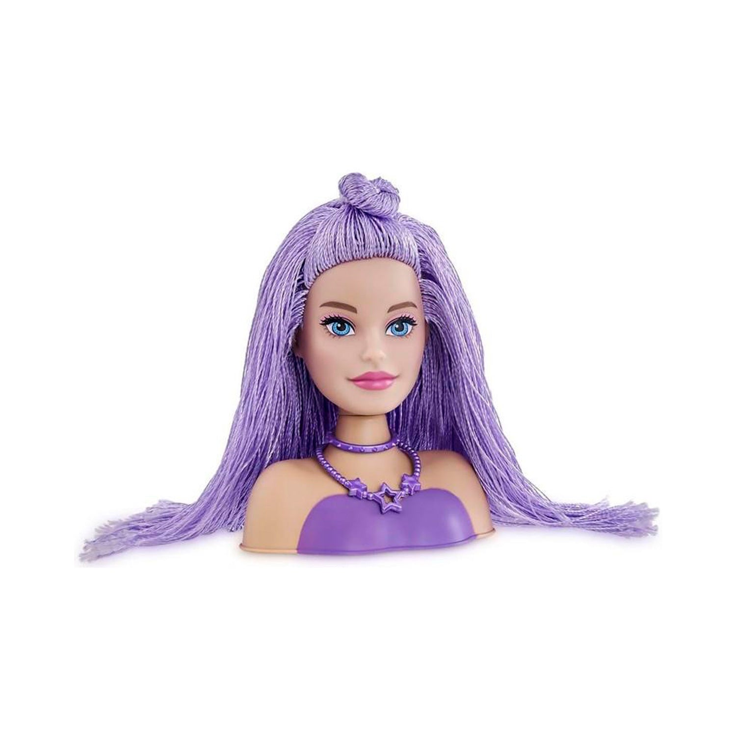 Barbie with purple store hair