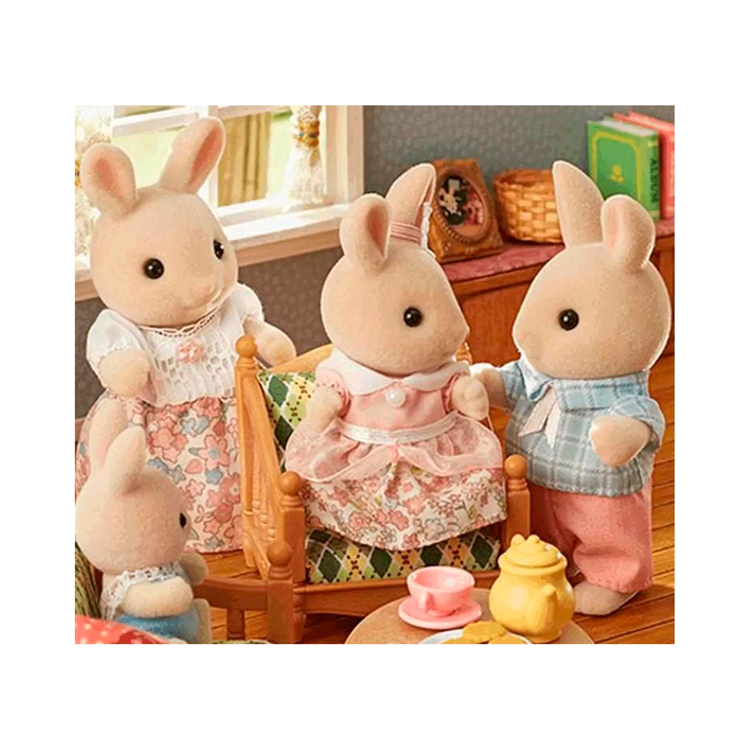 Sylvanian Families - Família Coelhos de Leite