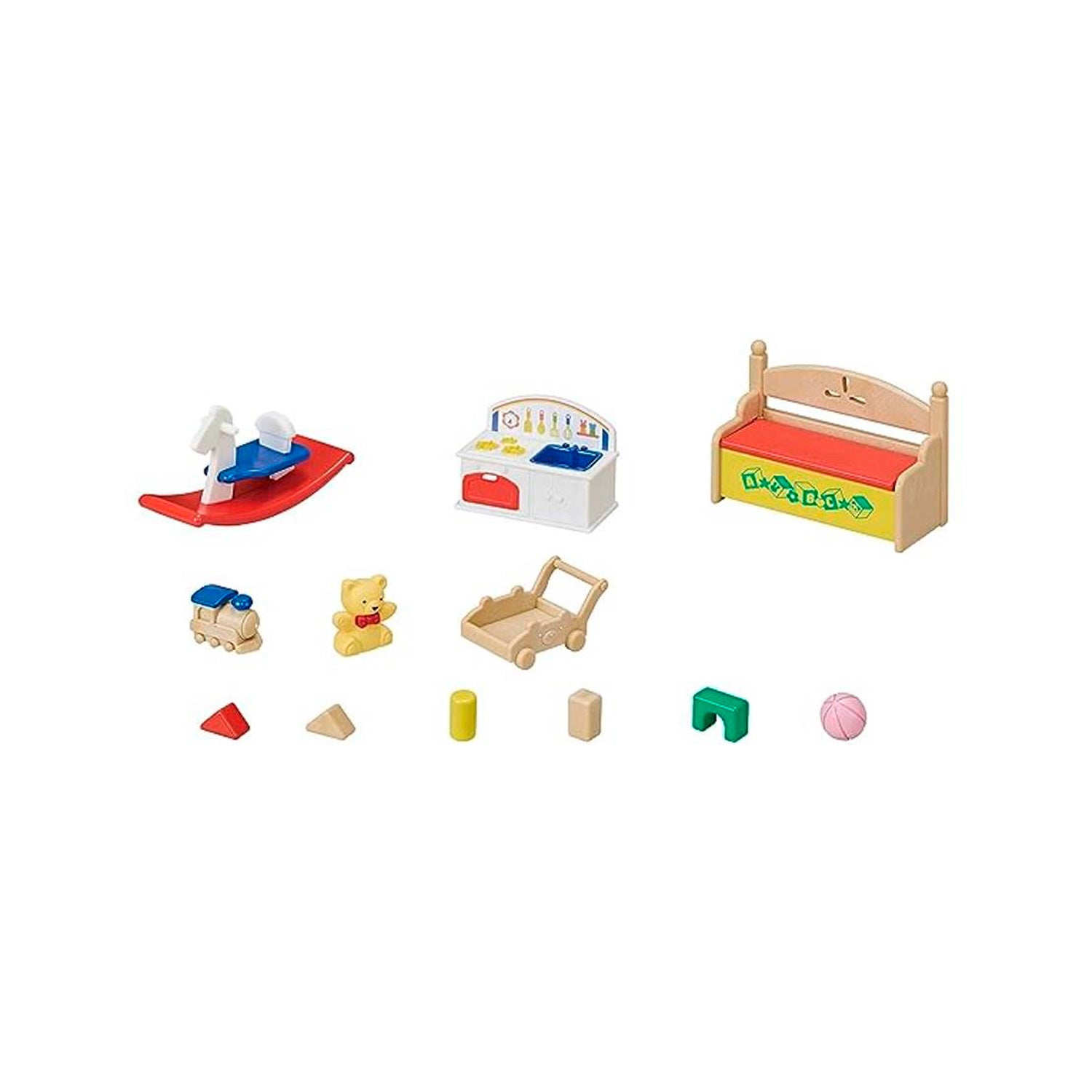 Sylvanian Families - Caixa de Brinquedos Bebê Coelho Neve e Bebê Panda