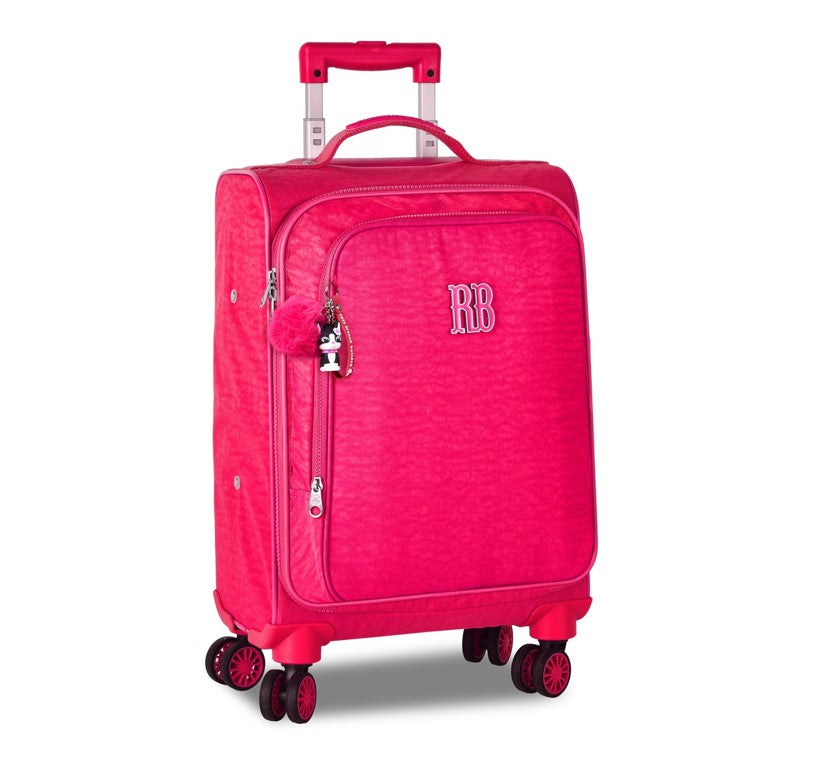 Kit Mala Escolar Rodas 360 + Estojo + Lancheiras Rebecca Bonbon