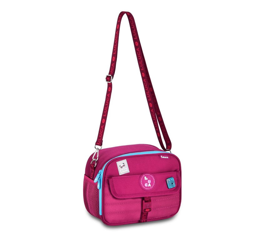 Kit Mala Escolar Luluca Rodinhas 360 Lancheira e Estojo