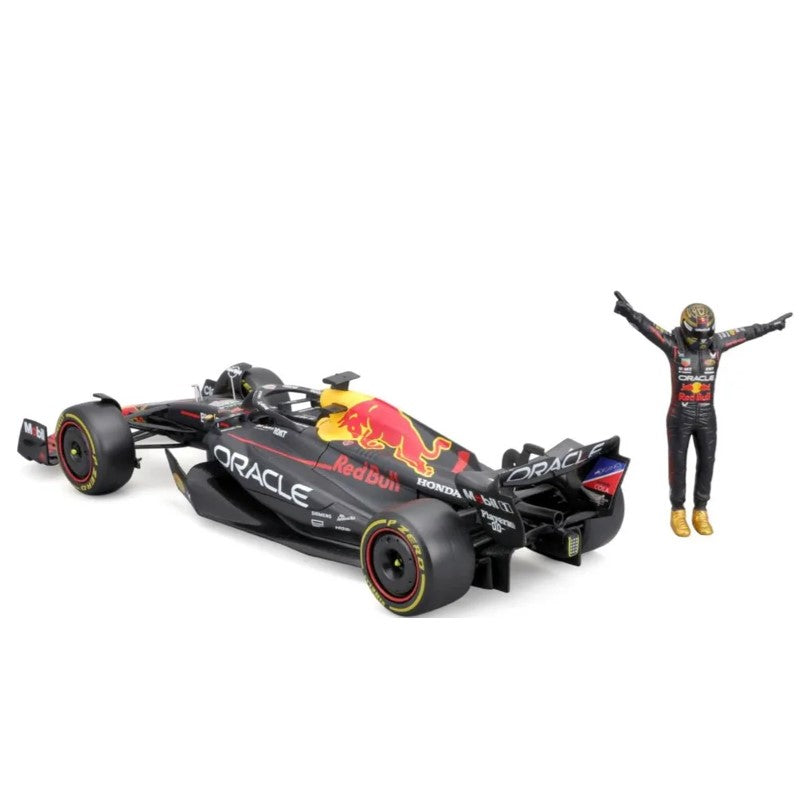 Miniatura Red Bull Racing RB19 com boneco Verstappen - CALIFORNIA