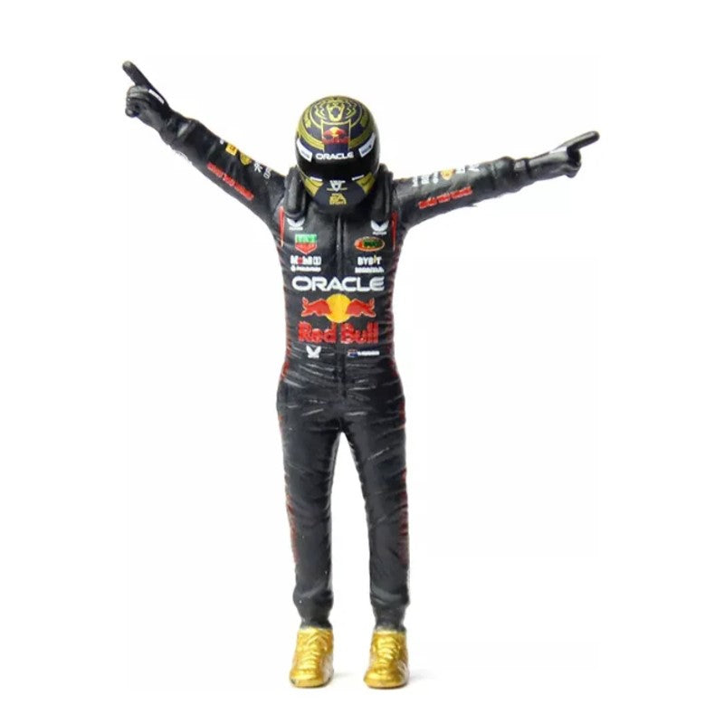 Miniatura Red Bull Racing RB19 com boneco Verstappen - CALIFORNIA