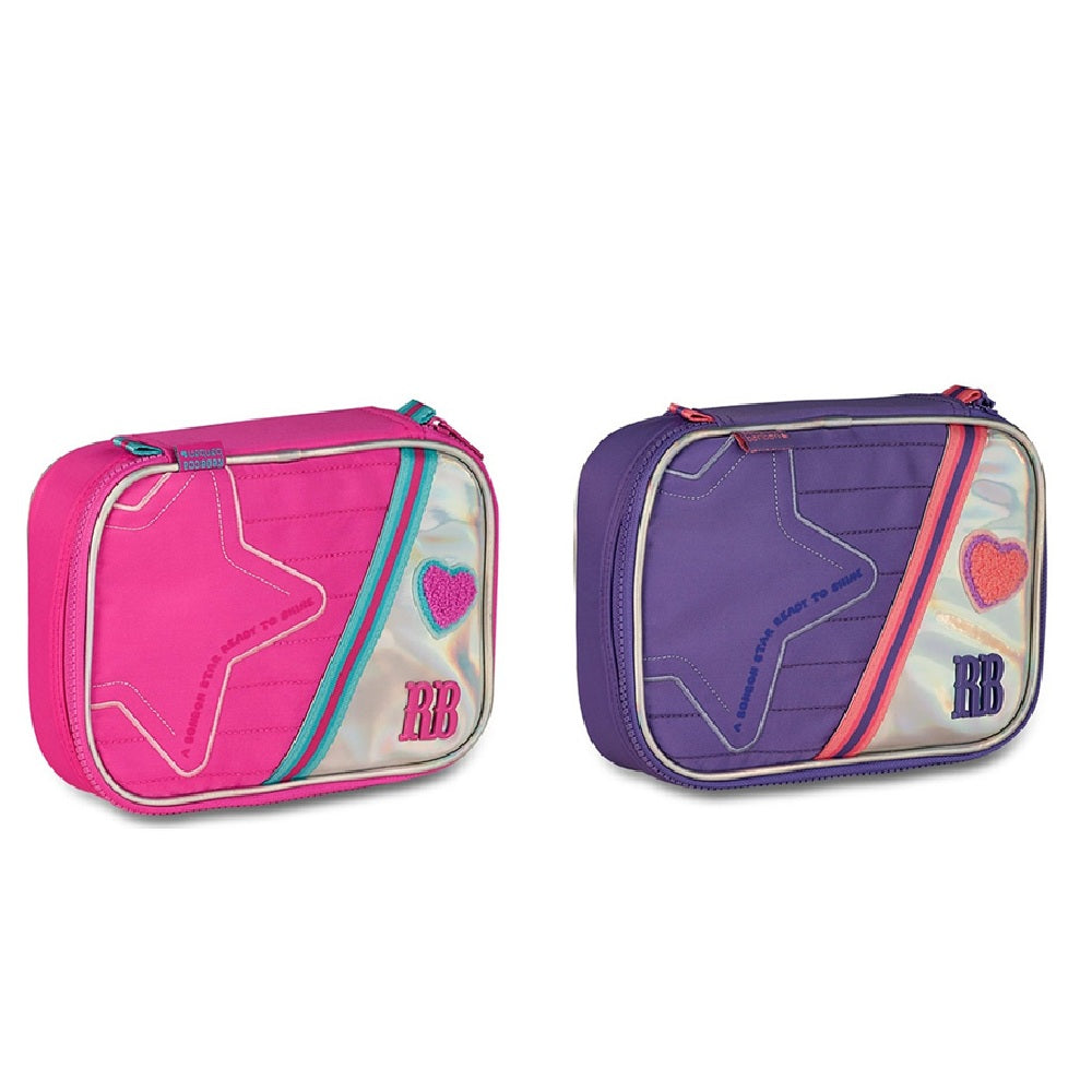 Estojo Box Rebecca Bonbon Holográfico RB Juvenil 100 Pens Organizador - Cores Sortidas