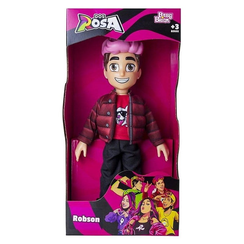 Boneco Robson Dos Rosa 26cm - Nova Brink