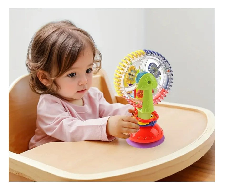 Brinquedo Roda de Atividades Colorida Para Bebê