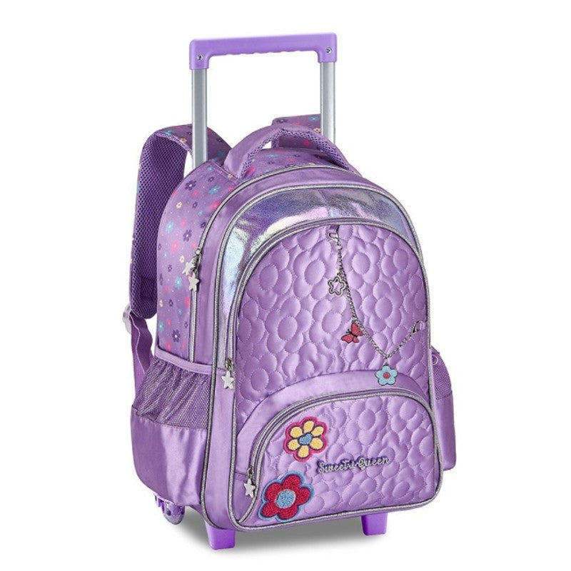 Mochila de Rodinhas Princesas Sweet Queen - Clio