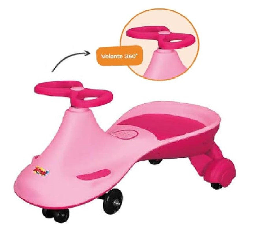 Roller Skate Musical Com Luzes Suporta 50kg Rosa - Zoop Toys