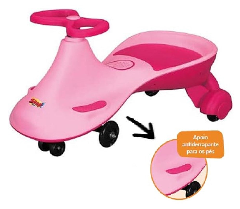 Roller Skate Musical Com Luzes Suporta 50kg Rosa - Zoop Toys