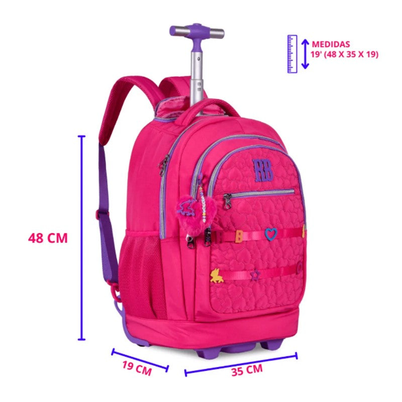 Mochila de Rodinhas Escolar Rebecca Bonbon - Clio
