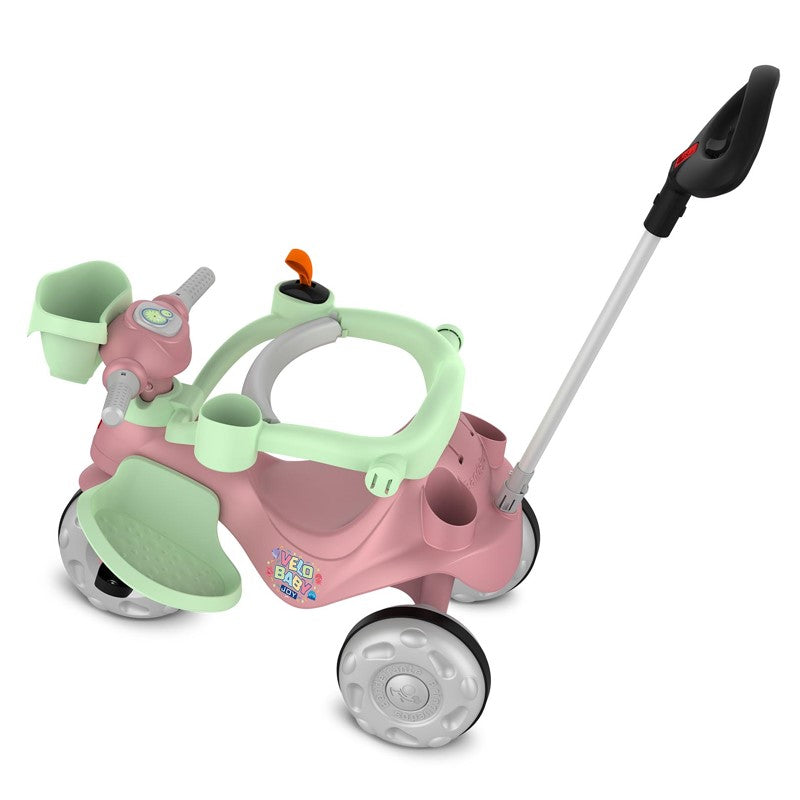 Velobaby Joy Passeio e Pedal rosa - Bandeirantes