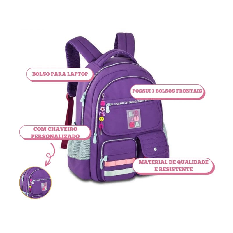 Mochila de Costas Colorida Luluca - Clio LU24600