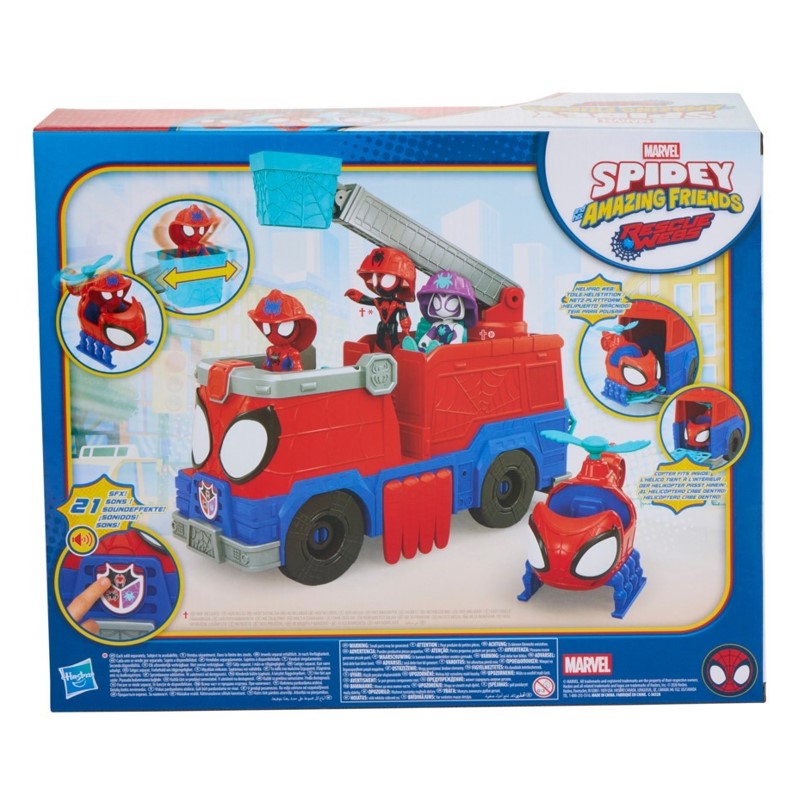 Homem Aranha e Seus Amigos Caminhão de Bombeiros - Hasbro