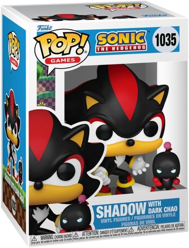 Boneco Funko Pop! Buddy Sonic the Hedgehog - Shadow e Dark Chao