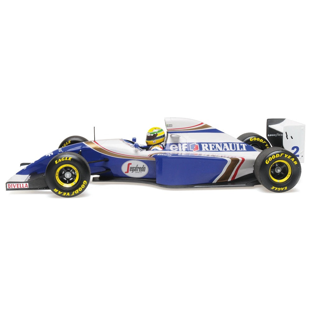 Miniatura 1/18 Williams FW16 Ayrton Senna GP 1994 San Marino - Bburago